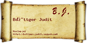 Böttger Judit névjegykártya